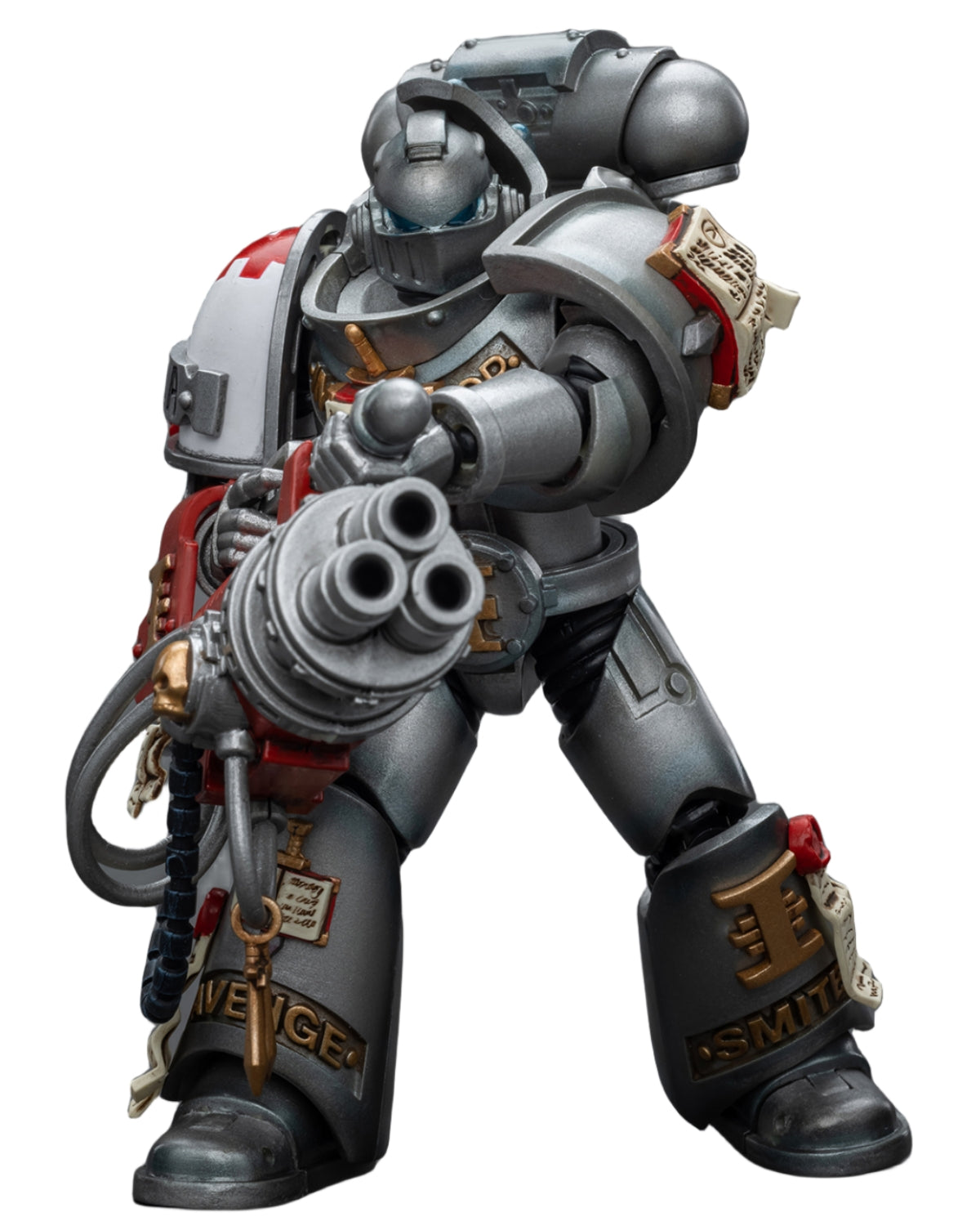 Figurine de collection JoyToy Warhammer 40K : Grey Knights Strike Squad, chevalier gris avec Psilencer, échelle 1:18, JT9008