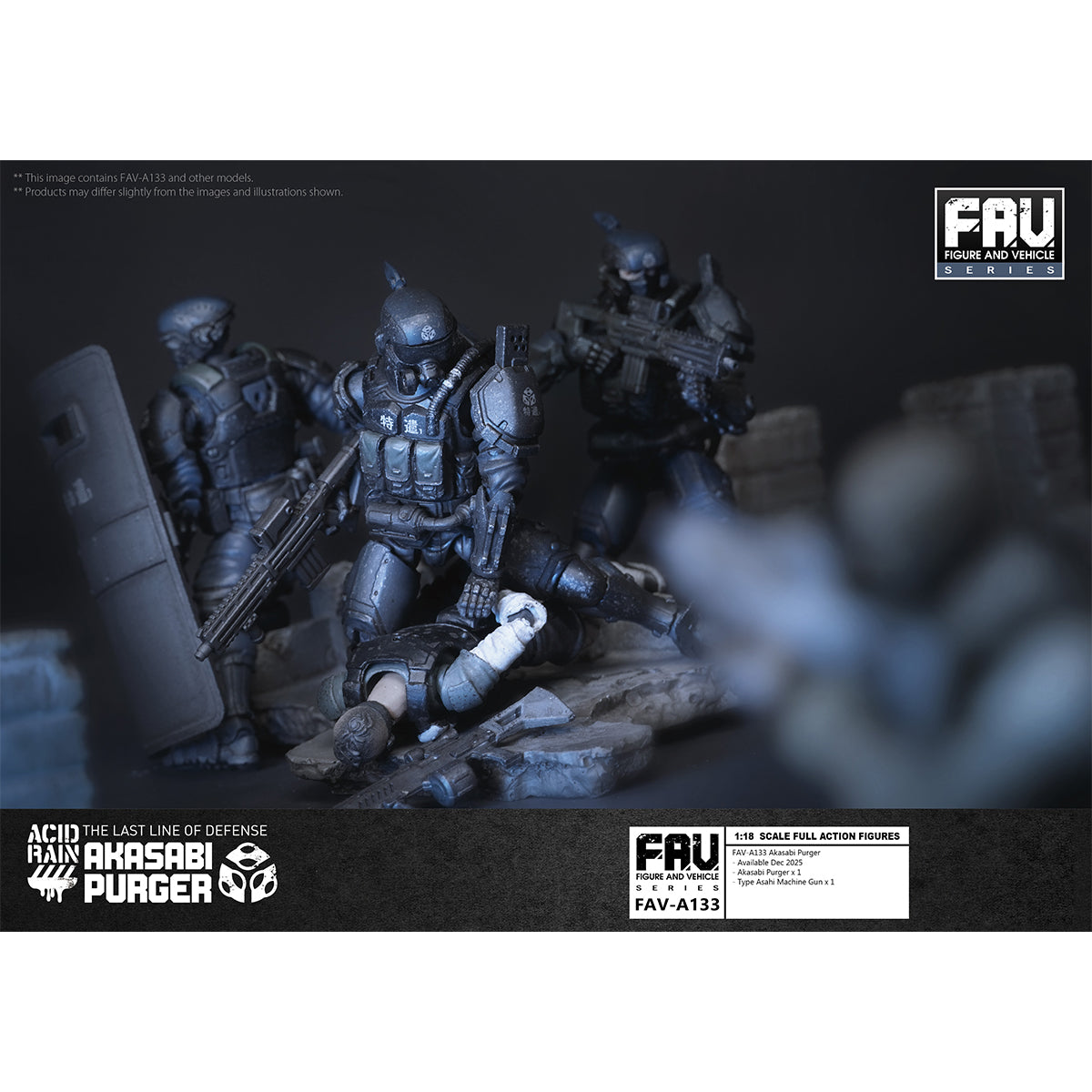 TOY ALLIANCE Acid Rain World 1/18 Scale FAV-A133 Akasabi Purger Action Figures