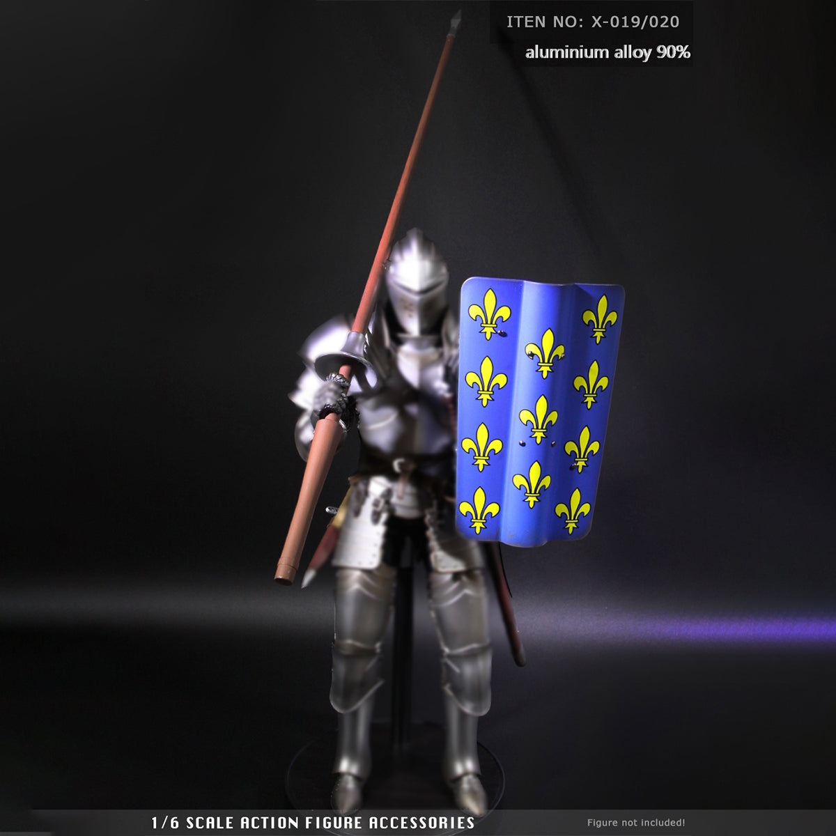 ZYTOYS, Alloy Roman Spear Weapon Model, Doll Accessory for 12-inches Action Figurine