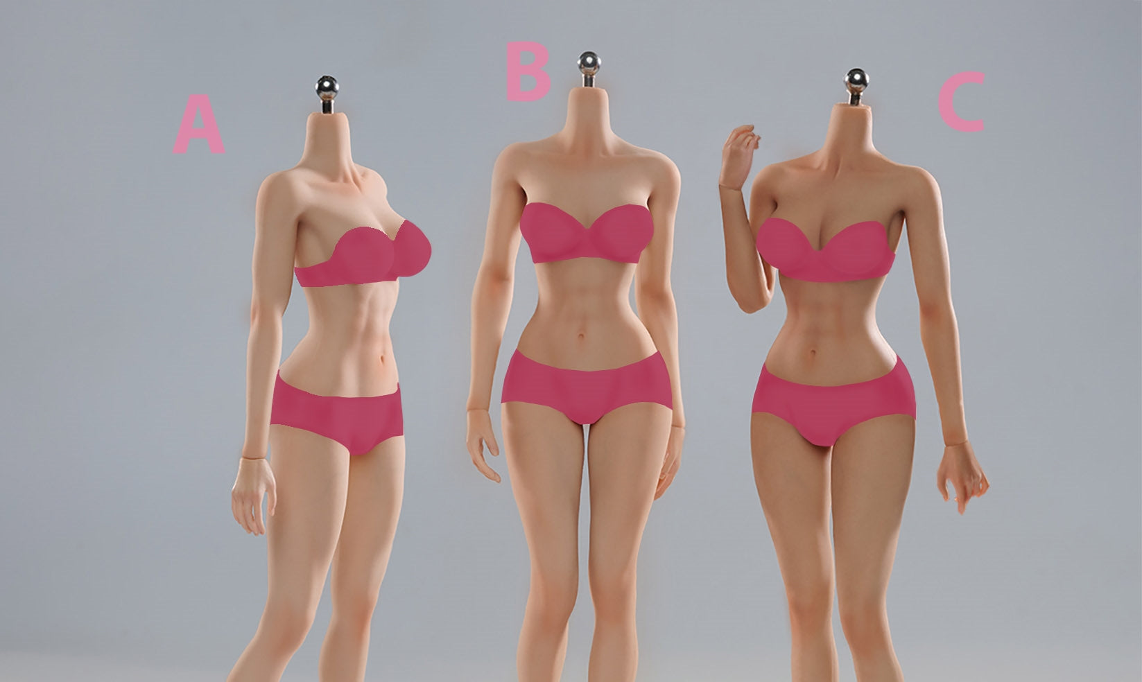 VERYCOOL Female Seamless Articulated Silicone Medium-Bust 1/6 Scale Action Figure Body
