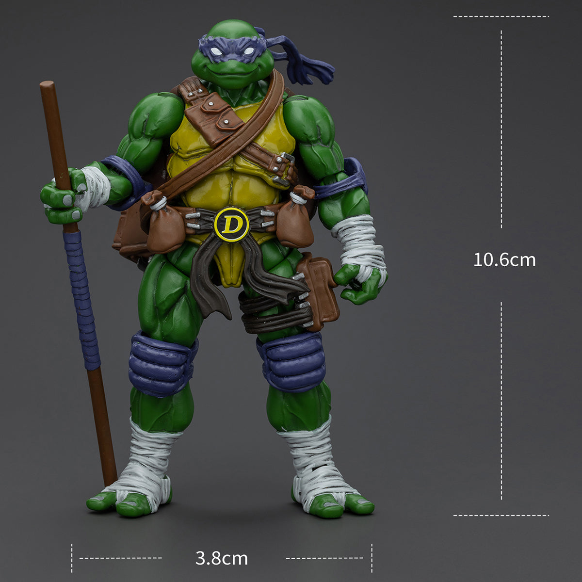 Serie TMNT de JOYTOY: Tortugas Ninja Adolescentes Mutantes - Figuras de acción de Donatello a escala 1:18