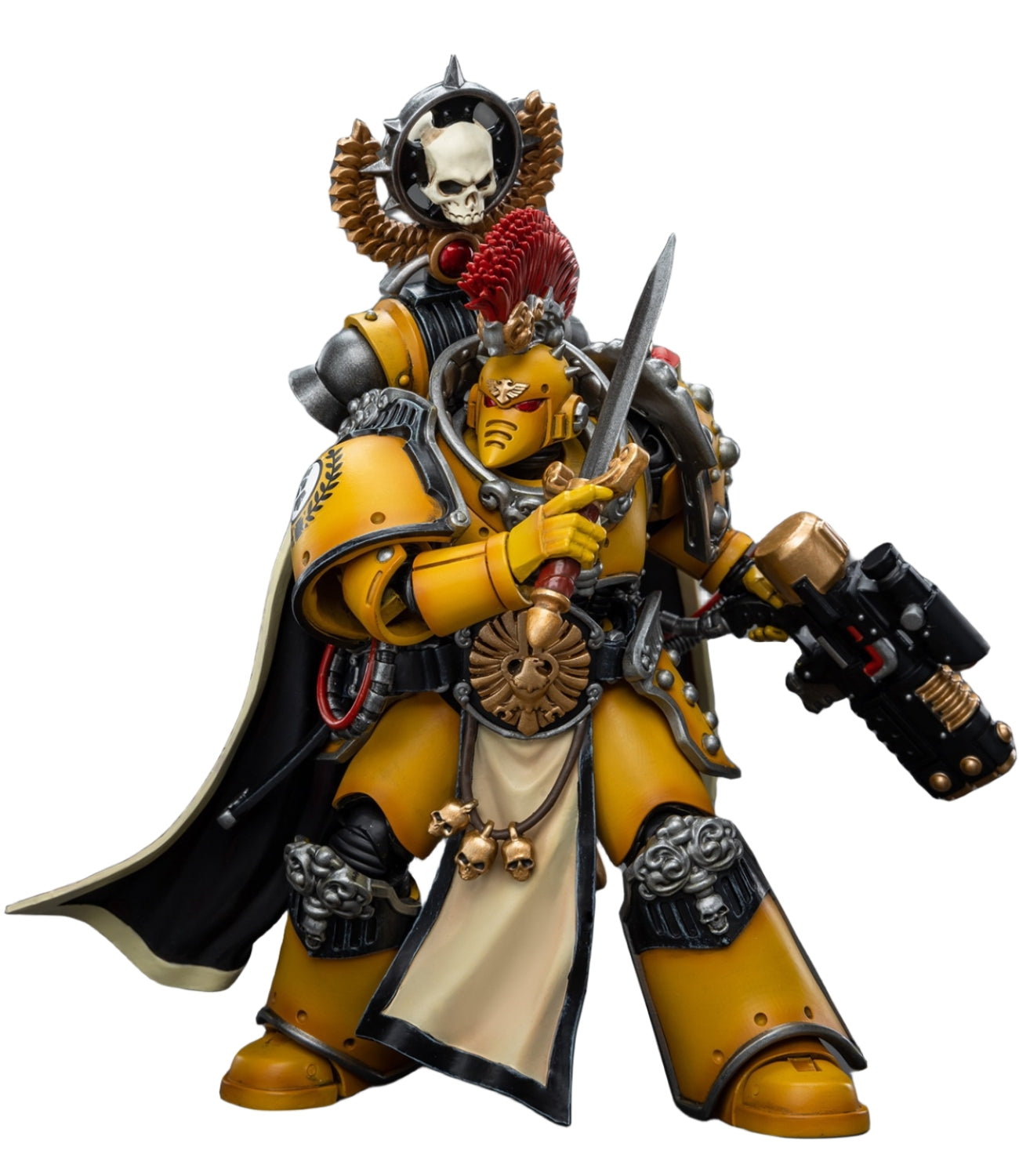 Figurine de collection JoyToy 30K The Horus Heresy : Imperial Fists Legion Praetor avec Power Sword, figurines d'action à l'échelle 1:18 JT9138