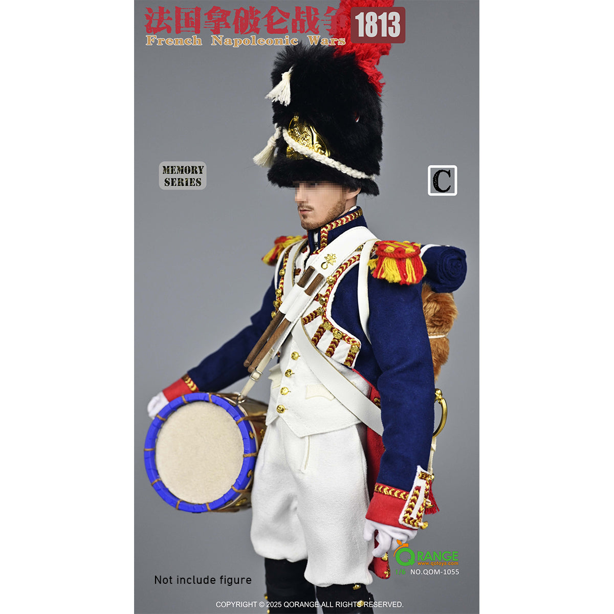 QORANGE QOTOYS Memory Series, French Napoleonic Wars 1813, Doll Clothes Accessory for 12-inches Figurine