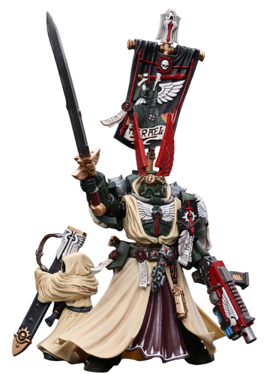 Figurine de collection JoyToy 40K : Grand Maître suprême des Dark Angels Azrael, échelle 1:18, JT7899 (Azrael)