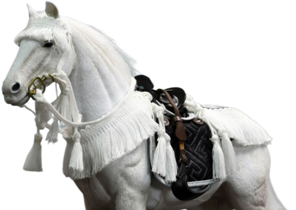 DID Palm Hero Series White Horse 1/12 アク White Horse - Palm Hero Japan Samurai Series - 1/12 Scale Figure