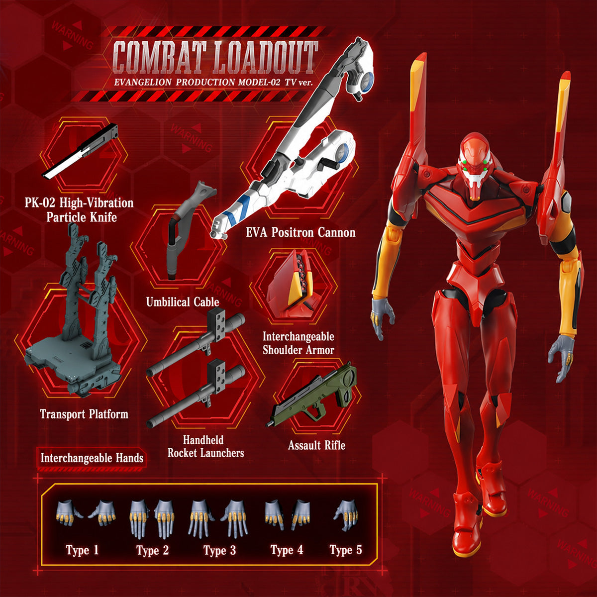 BLOKEES Legend Edition Neon Genesis Evangelion TV Version Unit-02 EVA-02 Highly Detailed Plastic Assembly Model Kit