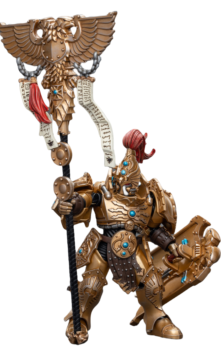 JoyToy 40K : Figurines d'action Adeptus Custodes Vexilus Praetor (Vexilus Praetor)