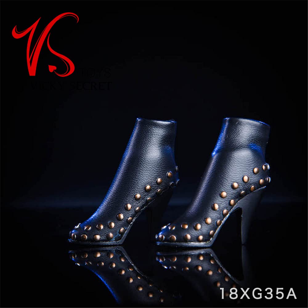 Figura a escala 1/6: Zapatos, zapatillas, botas y tacones para figura femenina de 12 pulgadas Phicen/TBLeague ACC065