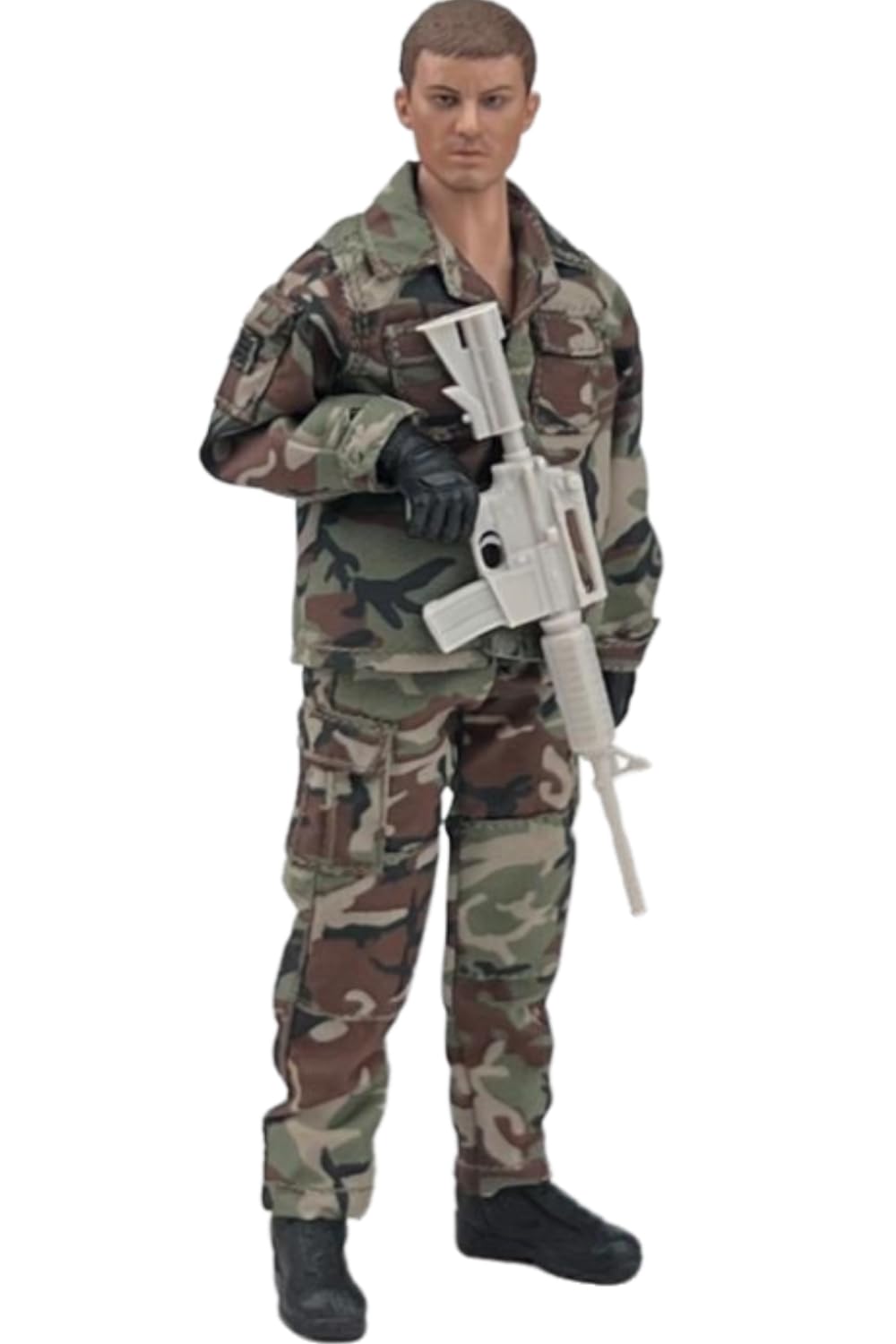 Figura a escala 1/12 Ropa para muñeca: Conjunto de combate BDU coleccionable masculino