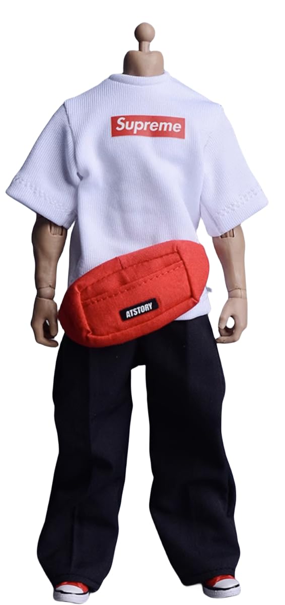 Ropa para muñeca a escala 1/12: pantalones casuales, accesorio coleccionable