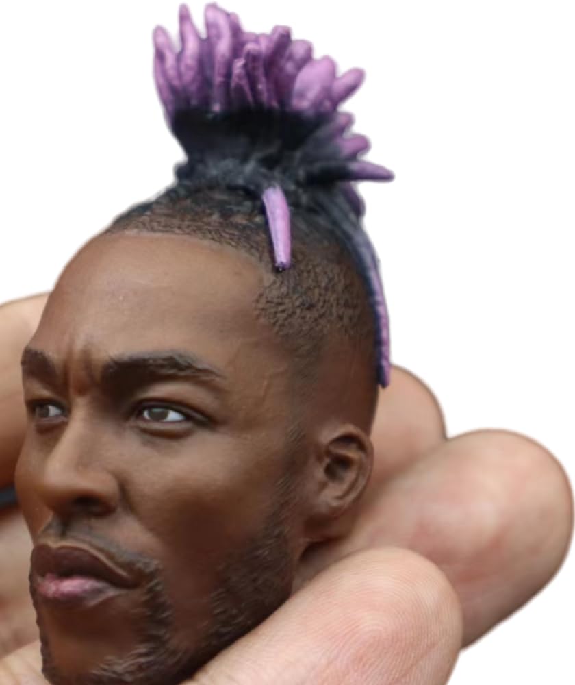 Escultura de cabeza masculina a escala 1:6, estilo anime, para figuras de acción de 12 pulgadas (H001)