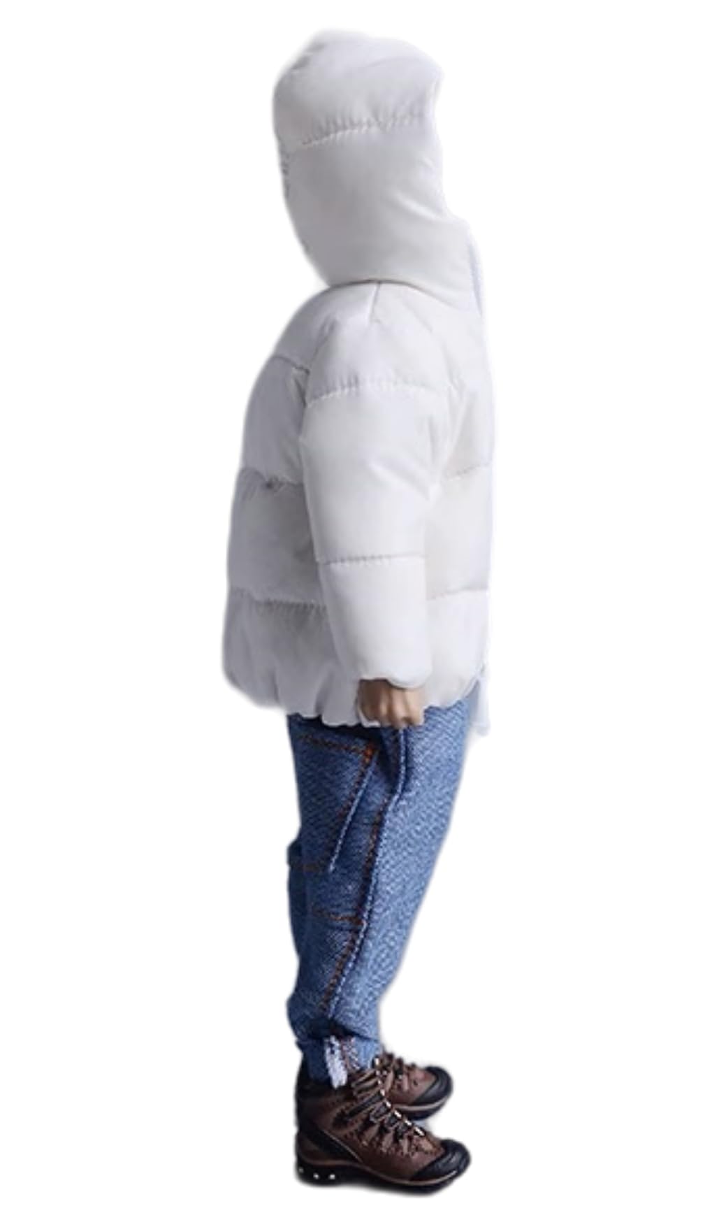 Ropa para muñecas a escala 1/12: prenda de plumón, accesorio coleccionable