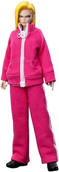 Figura coleccionable Cdtoys con accesorios completos: Cabeza esculpida, ropa y accesorios para figura femenina en miniatura a escala 1:12 (cd048C)