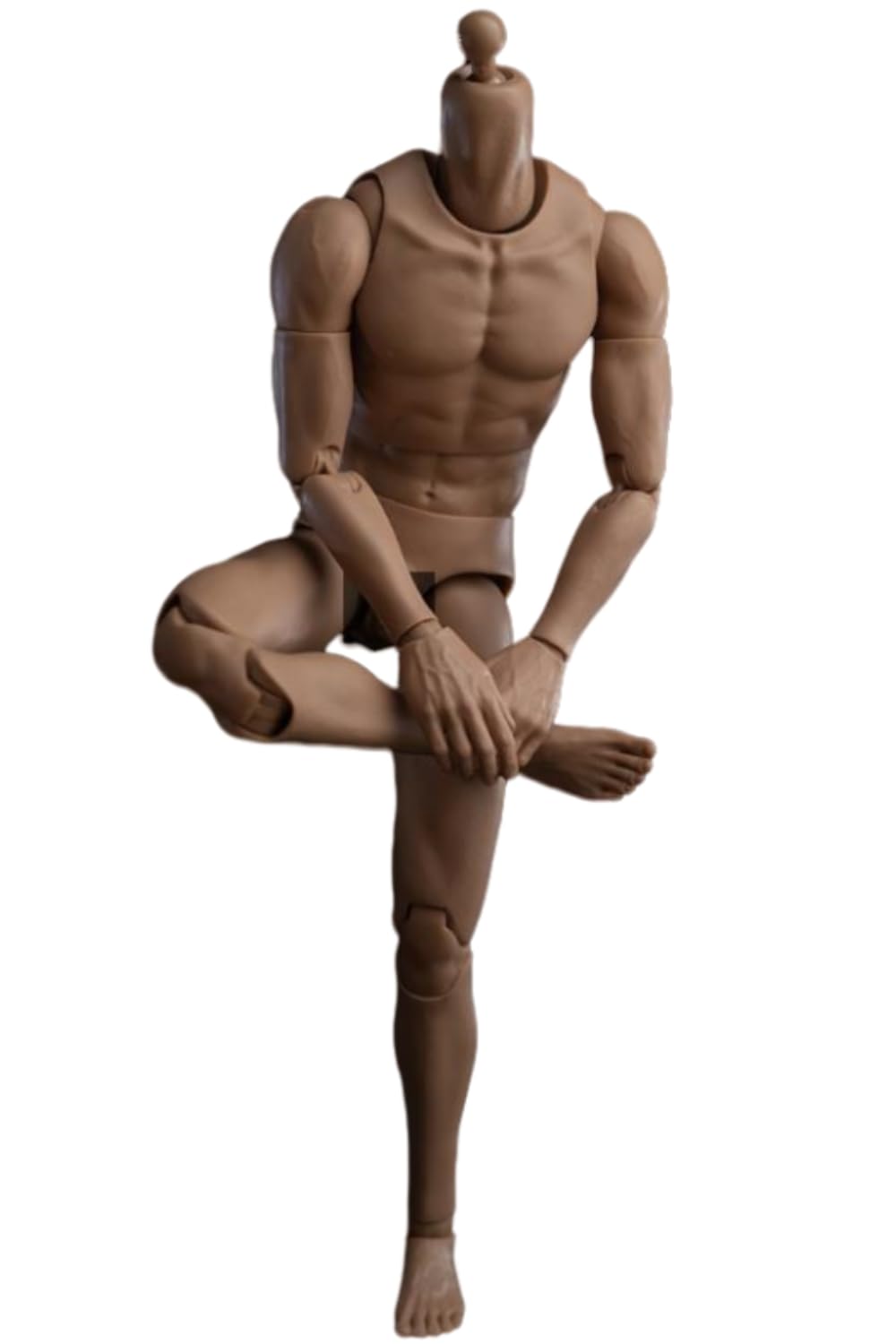 Figura de acción masculina a escala 1:6 - Cuerpo alto y regordete, cuerpo duradero AT020 Pro