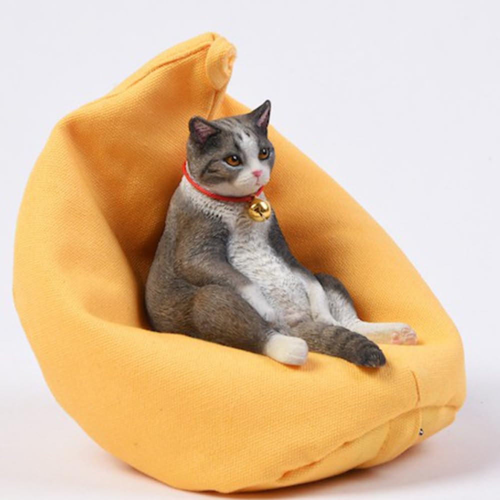 Figura de gato coleccionable JXK: American Shorthair, pintada a mano por expertos, realista, resina segura, miniatura a escala 1:6.