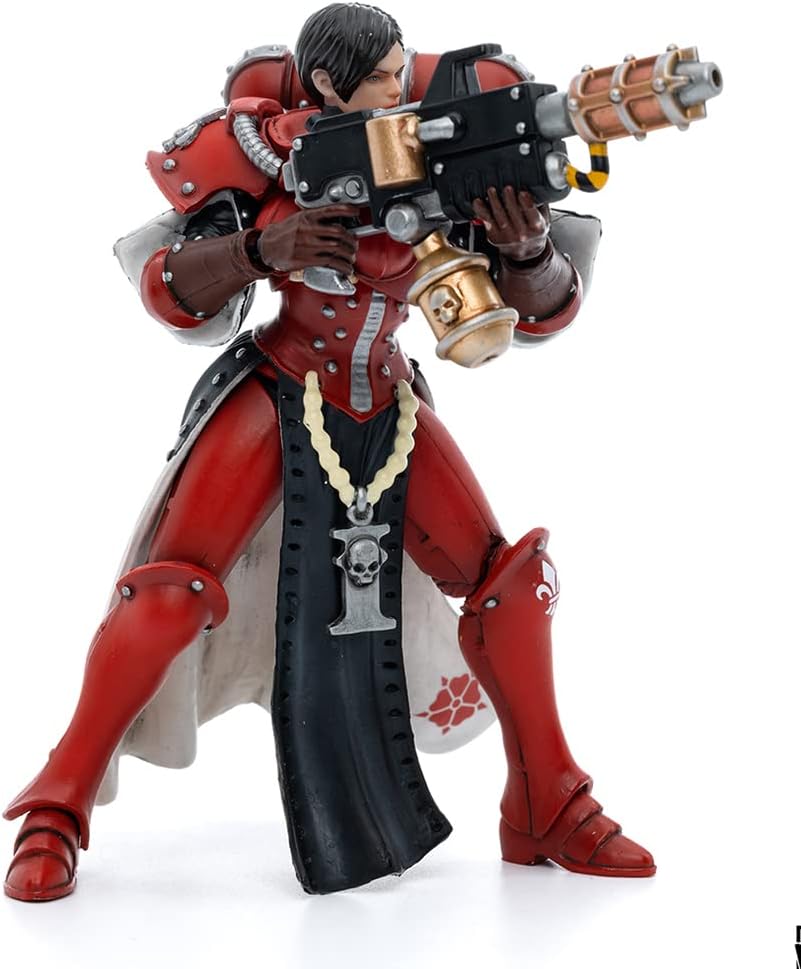 JoyToy ¡Á Warhammer 40K Figurines d'action de science-fiction sous licence officielle à l'échelle 1/18, série complète Adepta Sororitas (Ignacia, Bloody Rose)