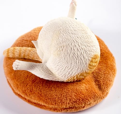 Figura de gato coleccionable JXK: Gato con patas de pollo, pintada a mano por expertos, realista, resina segura, miniatura a escala 1:6.