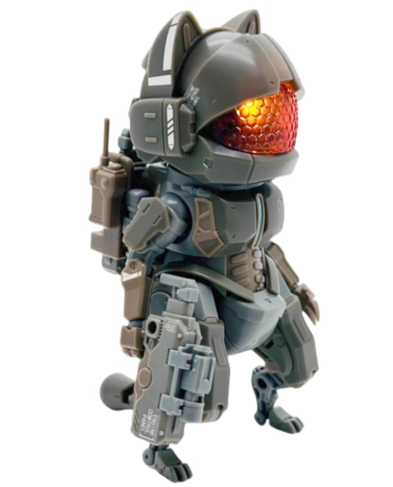 Kits de modelos de plástico ROBOBEAST: Figuras de acción coleccionables de Scanner Neko a escala 1:12