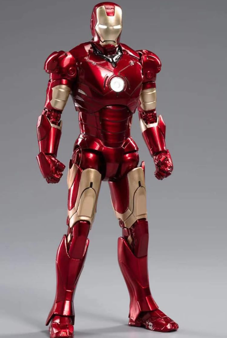 Conjunto completo de figuras coleccionables de ZD: Iron Man Mark, figura de acción en miniatura a escala 1:10