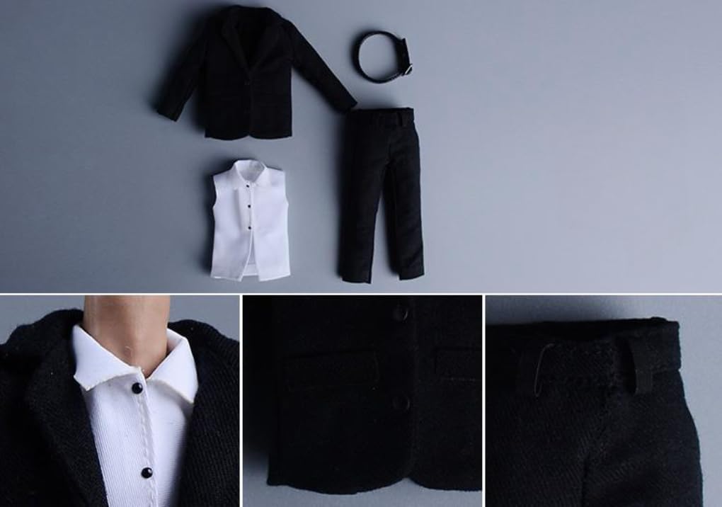 Figura a escala 1/12, ropa para muñeca: traje informal masculino, accesorio coleccionable