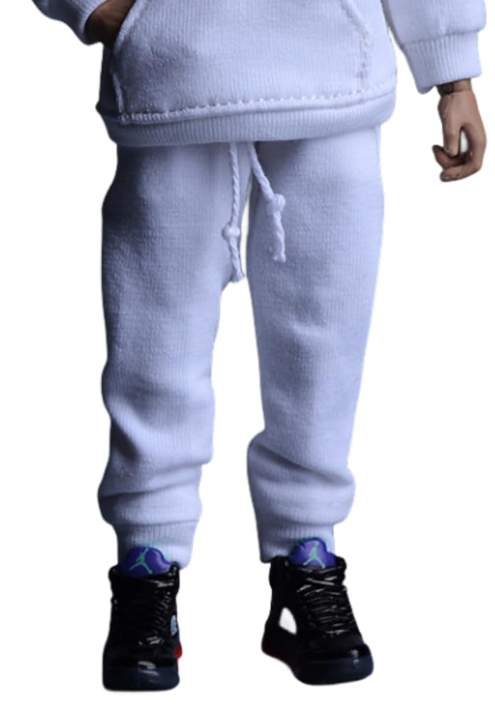 Figura a escala 1/12 Ropa para muñeca: Conjunto deportivo con sudadera y pantalones Accesorio coleccionable