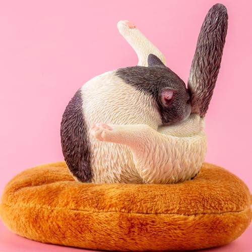 Figura de gato coleccionable JXK: Gato con patas de pollo, pintada a mano por expertos, realista, resina segura, miniatura a escala 1:6.