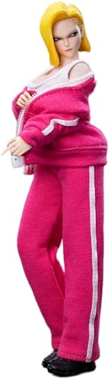 Figura coleccionable Cdtoys con accesorios completos: Cabeza esculpida, ropa y accesorios para figura femenina en miniatura a escala 1:12 (cd048C)