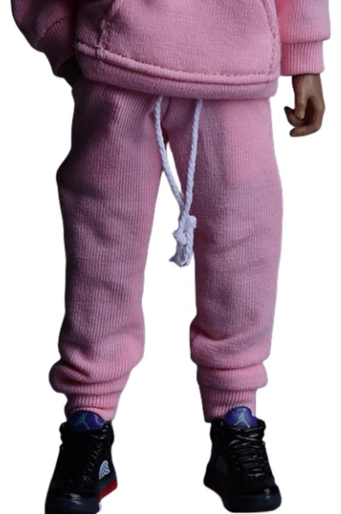 Figura a escala 1/12 Ropa para muñeca: Conjunto deportivo con sudadera y pantalones Accesorio coleccionable