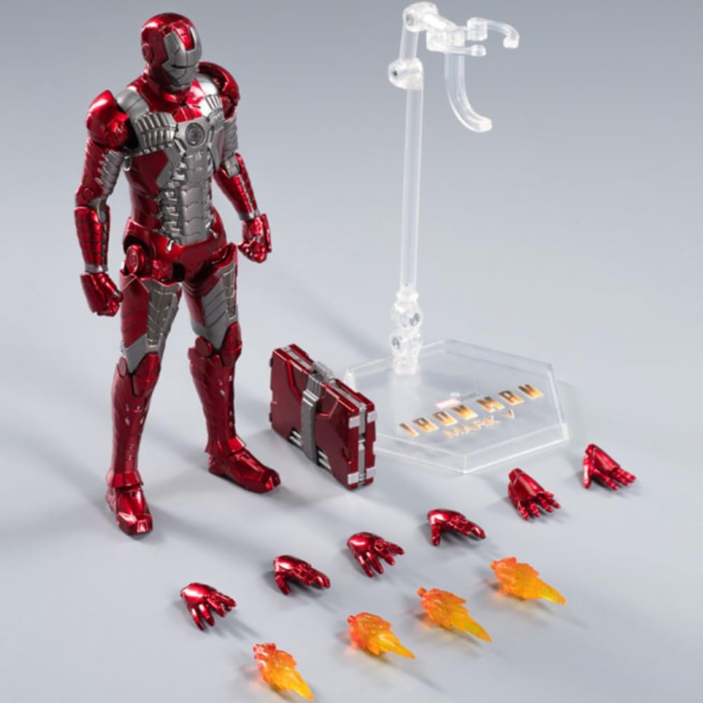 Conjunto completo de figuras coleccionables de ZD: Iron Man Mark, figura de acción en miniatura a escala 1:10