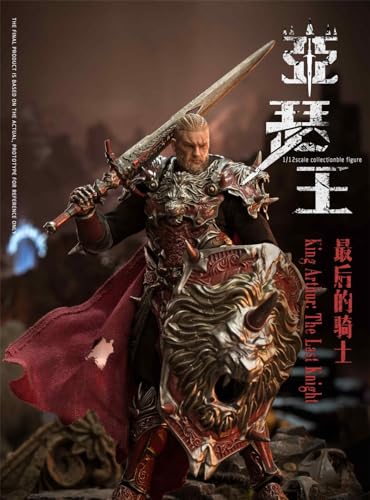 Figura coleccionable VTOYS: Rey Arturo: El último caballero, figura de acción masculina en miniatura a escala 1:12