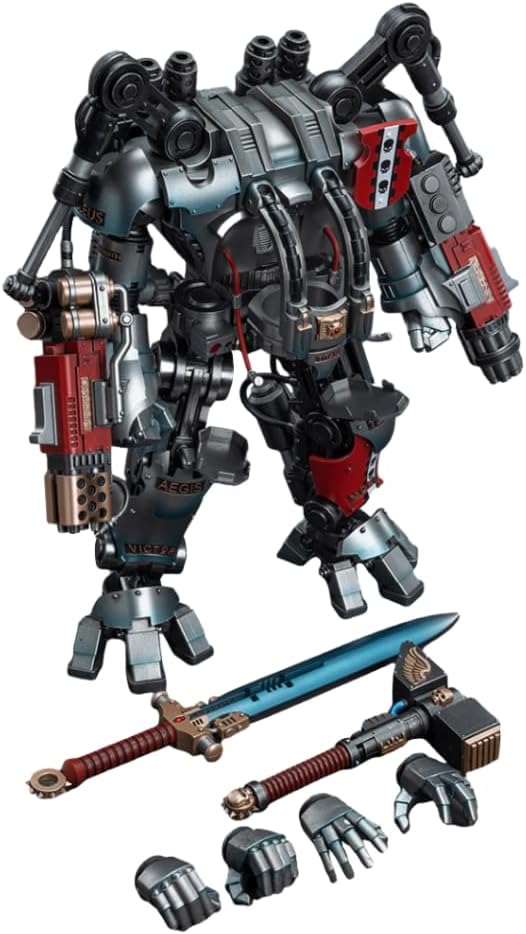 Figurine de collection JoyToy 40K : Chevaliers Gris Nemesis Dreadknight, figurine d'action à l'échelle 1:18 JT7592 (mécha Nemesis, pilote non inclus)