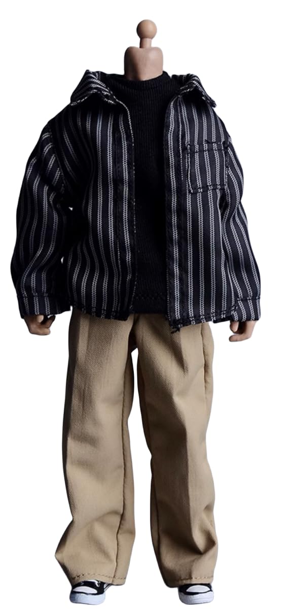 Ropa para muñeca a escala 1/12: pantalones casuales, accesorio coleccionable