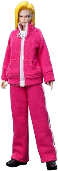 Figura coleccionable Cdtoys con accesorios completos: Cabeza esculpida, ropa y accesorios para figura femenina en miniatura a escala 1:12 (cd048C)