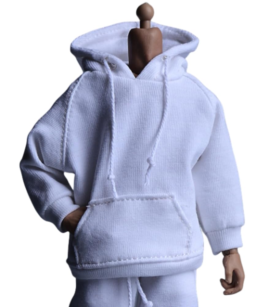 Figura a escala 1/12 Ropa para muñeca: Conjunto deportivo con sudadera y pantalones Accesorio coleccionable