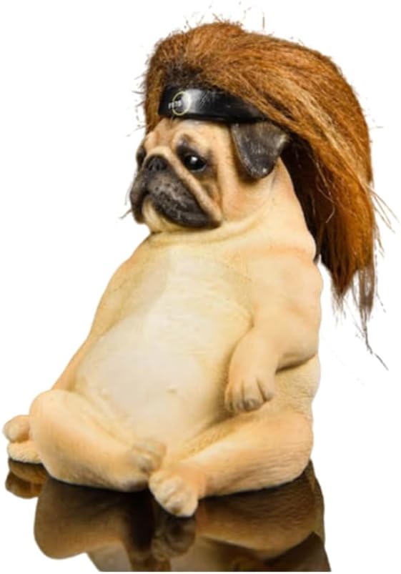 Figura coleccionable en miniatura JXK JKX: Bulldog francés y sofá, figuras de acción a escala 1:6