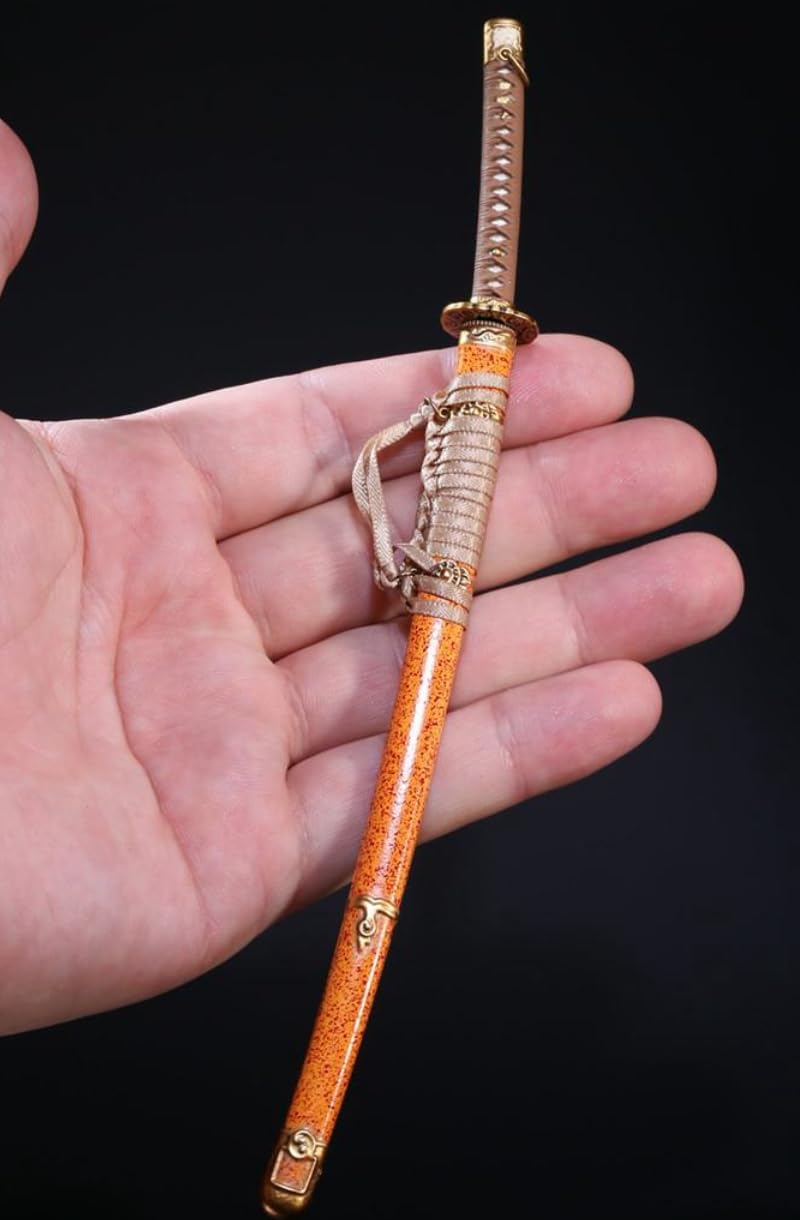 Accesorio para figura de acción a escala 1/6: Modelo de espada samurái de aleación fundida a presión