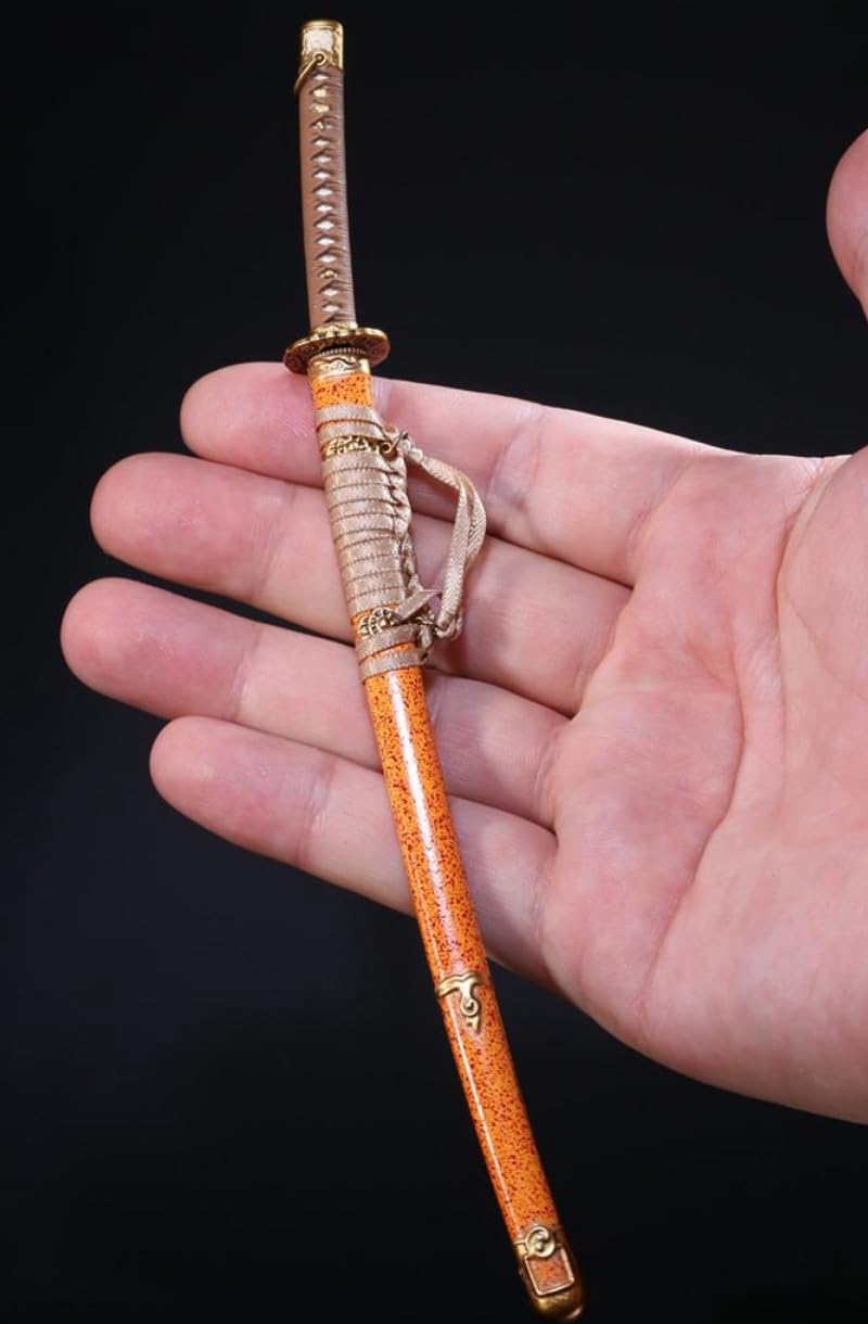 Accesorio para figura de acción a escala 1/6: Modelo de espada samurái de aleación fundida a presión