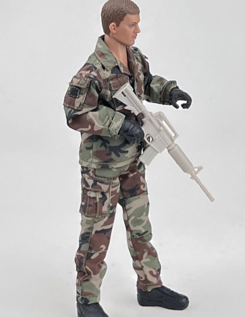 Figura a escala 1/12 Ropa para muñeca: Conjunto de combate BDU coleccionable masculino