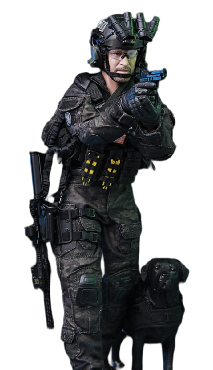 Figura coleccionable de Minitimes Toys: Figura miniatura del equipo Seal a escala 1:6