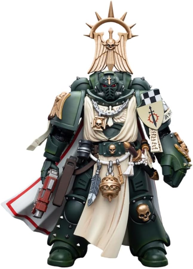 Figurine de collection JoyToy Warhammer 40K : Maître des Dark Angels avec Power Fist, échelle 1:18, JT7691