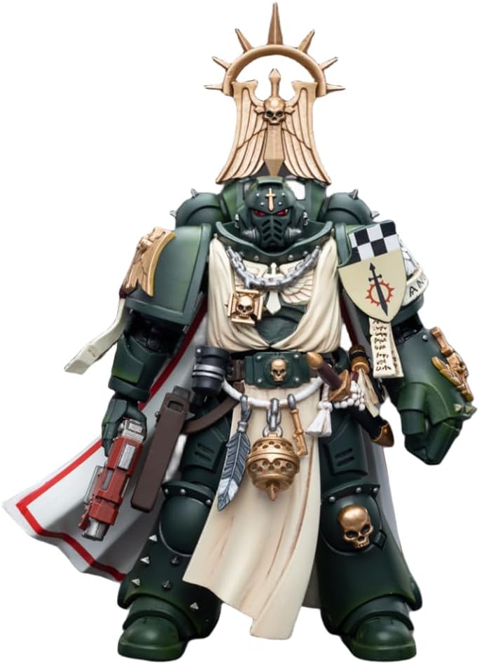 Figurine de collection JoyToy Warhammer 40K : Maître des Dark Angels avec Power Fist, échelle 1:18, JT7691
