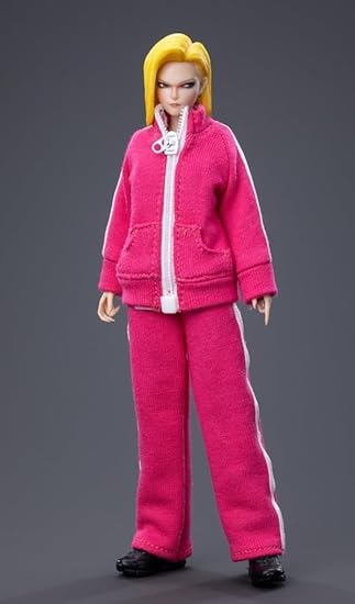 Figura coleccionable Cdtoys con accesorios completos: Cabeza esculpida, ropa y accesorios para figura femenina en miniatura a escala 1:12 (cd048C)