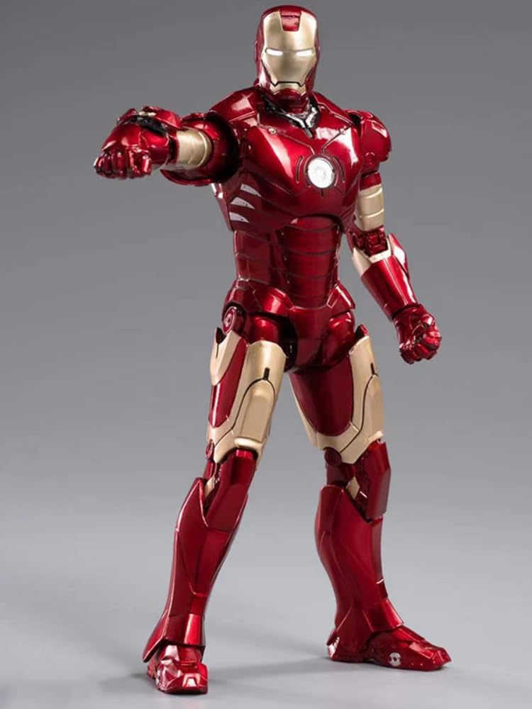 Conjunto completo de figuras coleccionables de ZD: Iron Man Mark, figura de acción en miniatura a escala 1:10