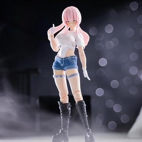 KOTOBUKIYA Figurine 1/12e : Vêtements en jean pour figurine de collection de 6 pouces NZFTZ