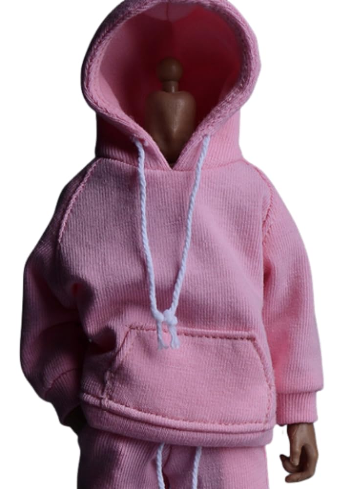 Figura a escala 1/12 Ropa para muñeca: Conjunto deportivo con sudadera y pantalones Accesorio coleccionable