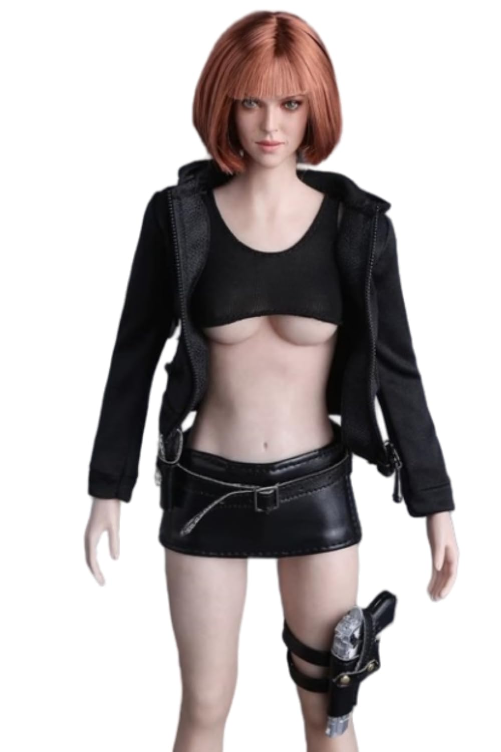 Escultura de cabeza femenina, niña europea de 12 pulgadas