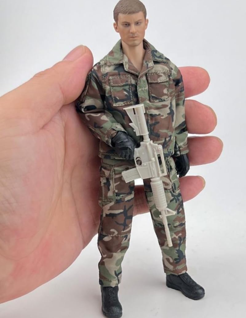 Figura a escala 1/12 Ropa para muñeca: Conjunto de combate BDU coleccionable masculino