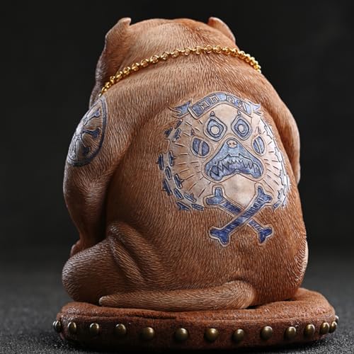 Figura de perro coleccionable JXK: Perro de Street Fighter, miniatura de animal a escala 1:12