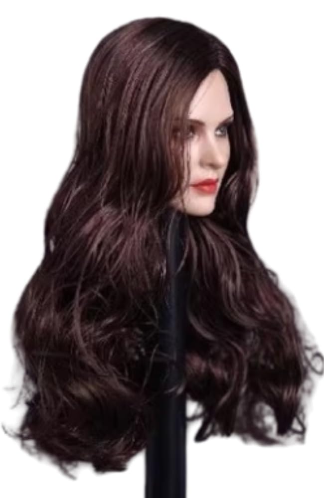 Escultura de cabeza femenina, niña europea de 12 pulgadas