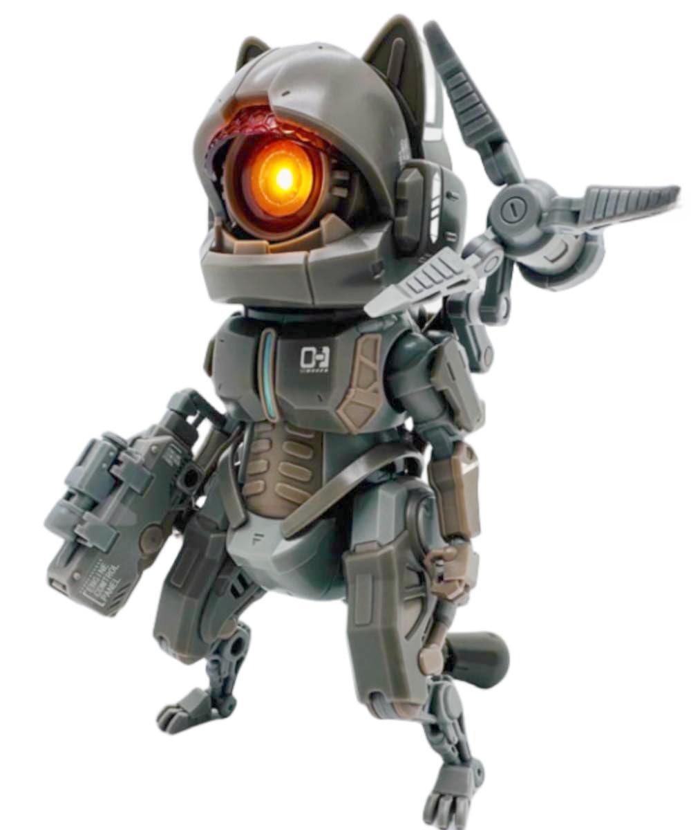 Kits de modelos de plástico ROBOBEAST: Figuras de acción coleccionables de Scanner Neko a escala 1:12